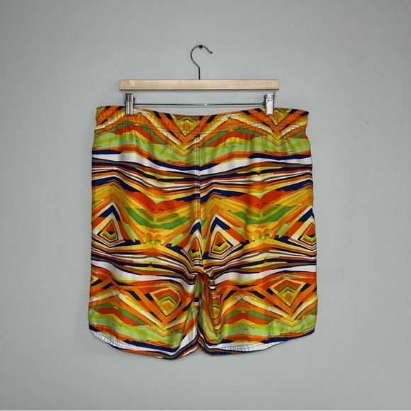 Nike Board Shorts Men’s Size Extra Large XL Colourful Pattern Vintage Lined Swim - Picture 6 of 9